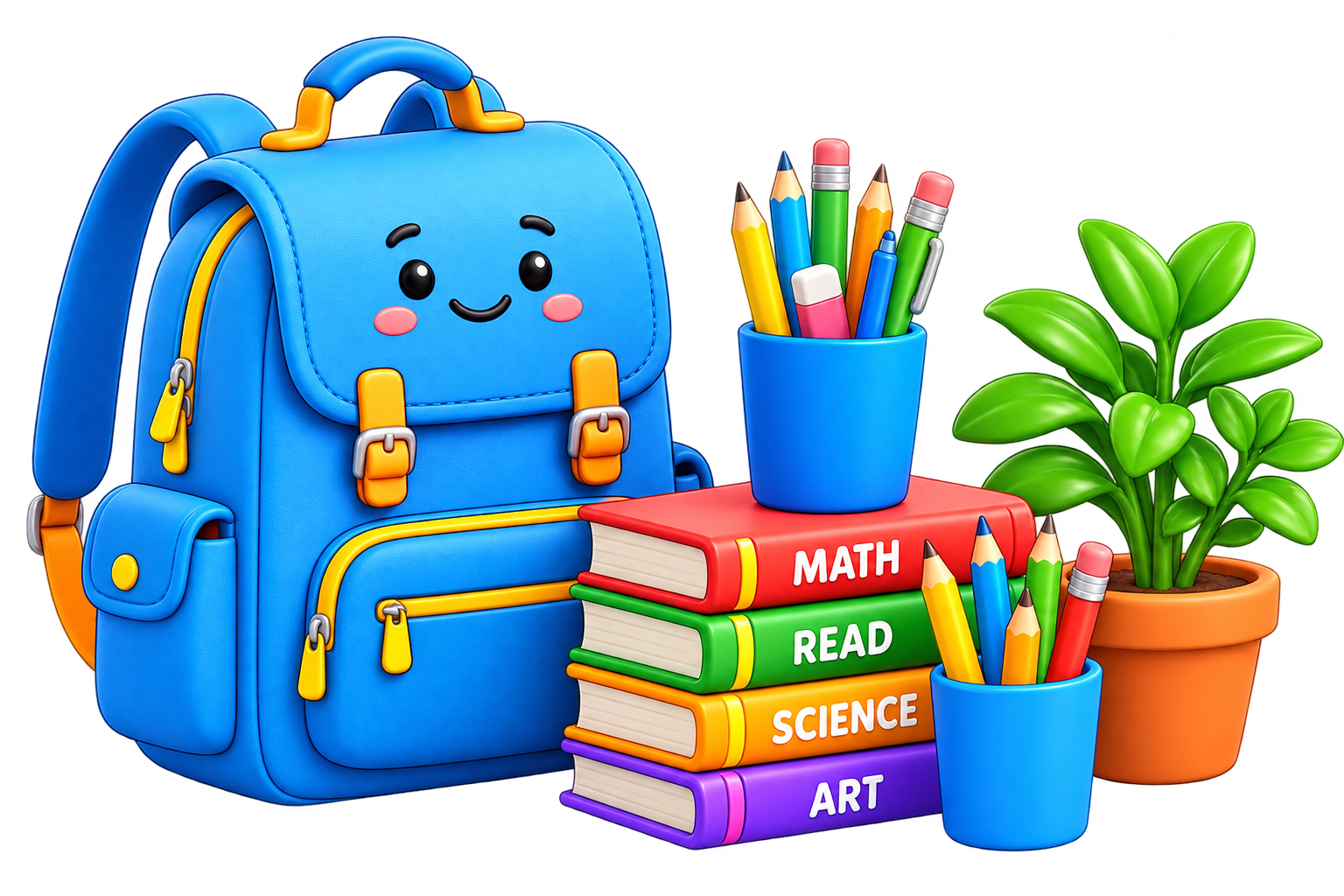 Student Learning Supplies Illustration